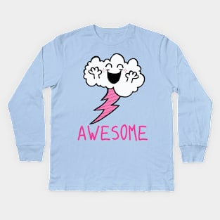 Awesome Cloud Kids Long Sleeve T-Shirt